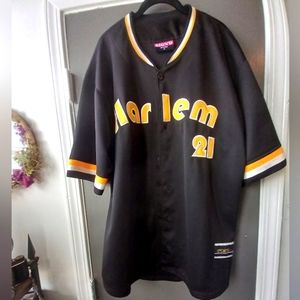 Bign'd Harlem black and yellow sports jersey medium